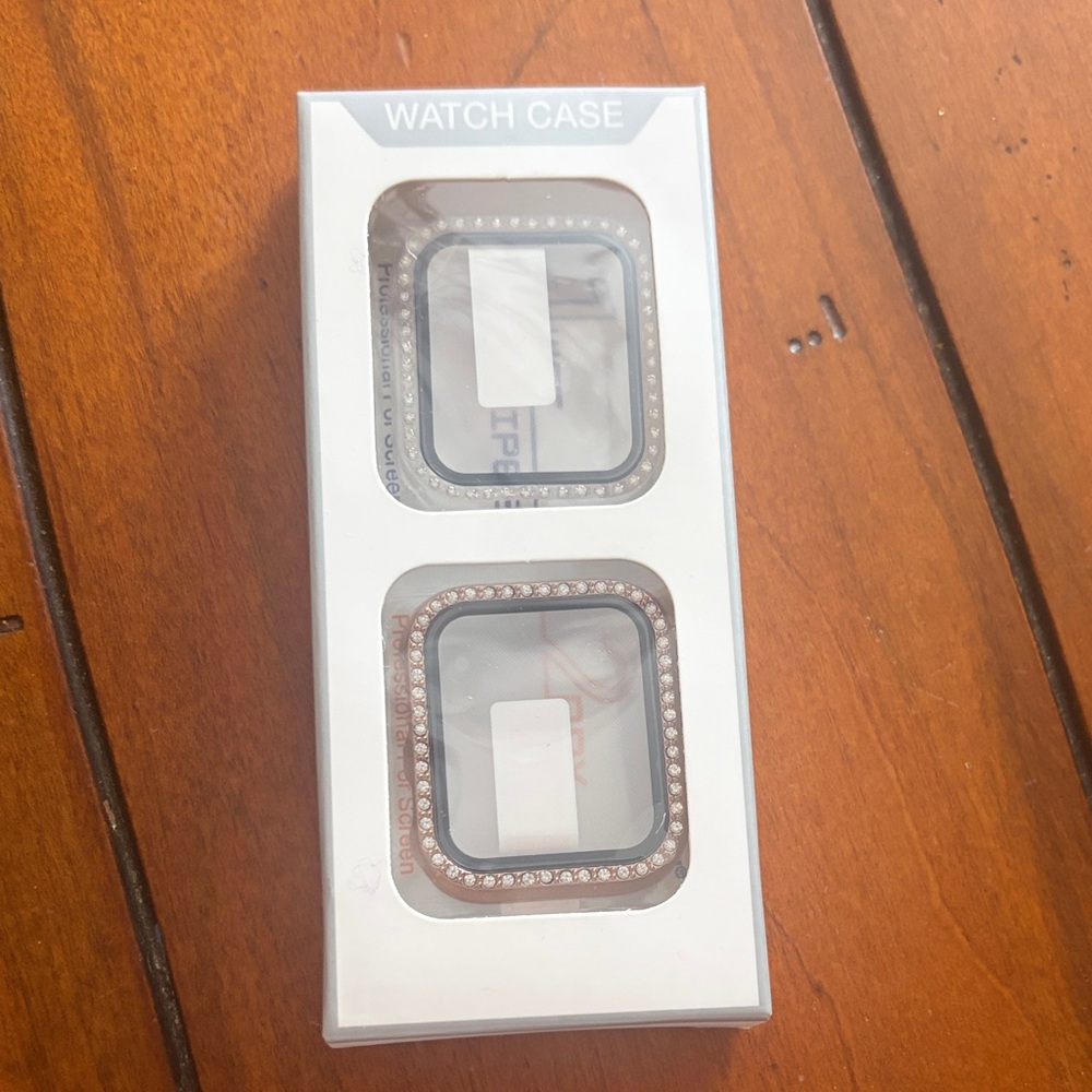 Silver and Black Watch Case Set